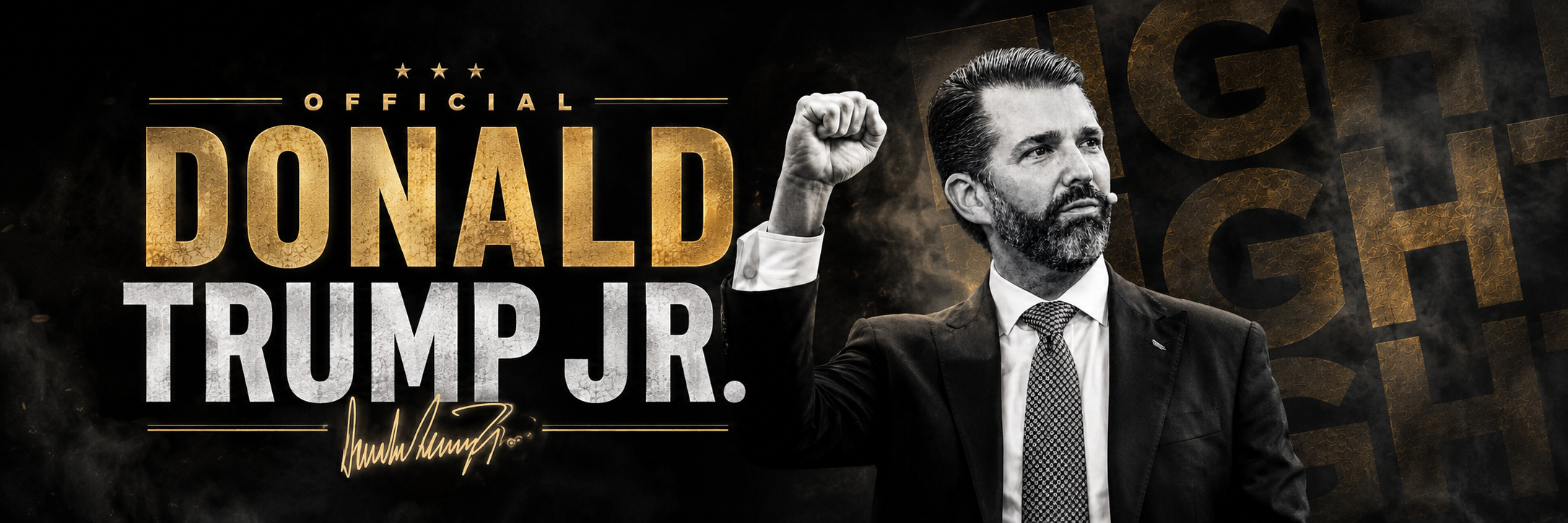 Official Donald Trump Jr. campaign banner